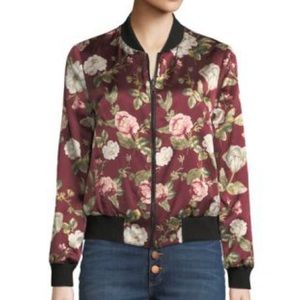 Alice + Olivia Floral Reversible Bomber Jacket